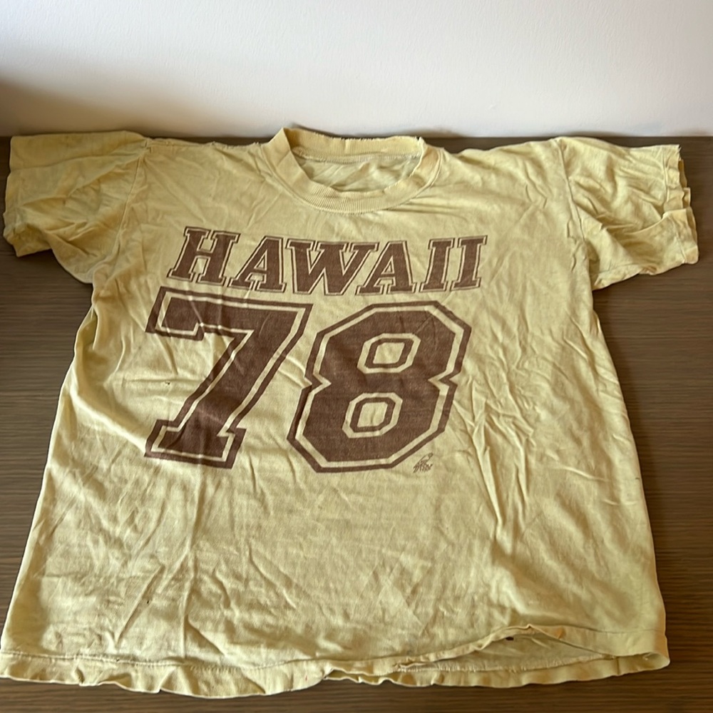 No tags thrashed vintage Hawaii shirt RARE